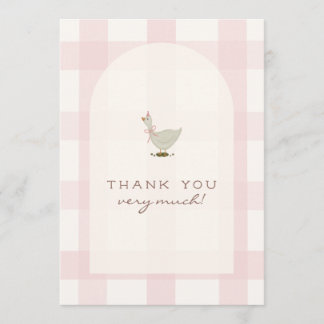 A Little Goose Girl Baby Shower Thank You Card