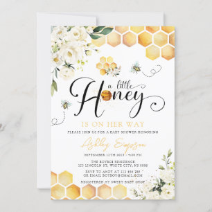 A Little Honey Baby Shower Invitation