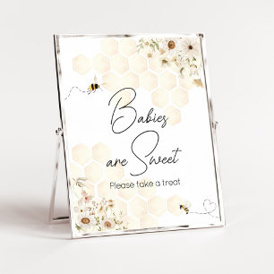 A Little Honey Bee Baby Shower Babies are Sweet Poster