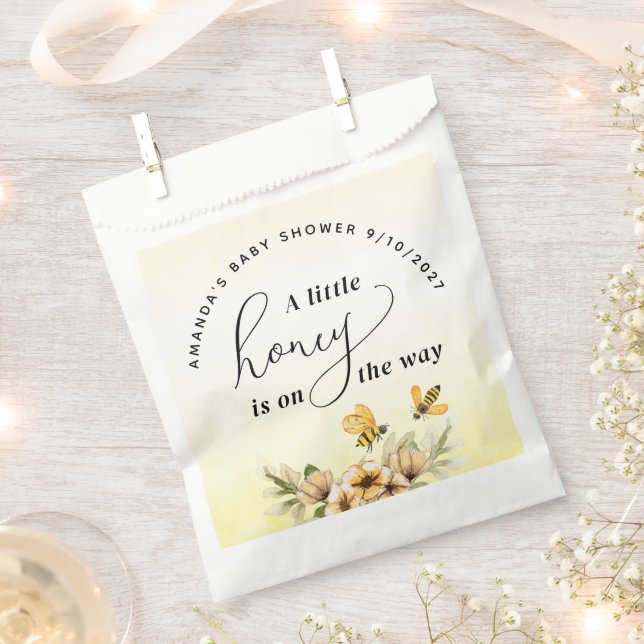  A little honey bee Baby Shower Favour Bags (Clipped)