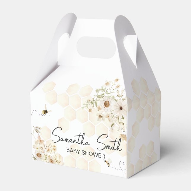 A Little Honey Bee Baby Shower Favour Box (Front Side)