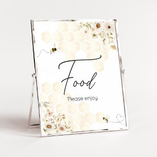 A Little Honey Bee Baby Shower Food Poster