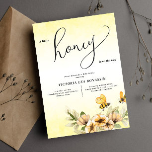 A little honey bee Baby Shower Invitation