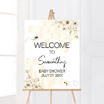 A Little Honey Bee Baby Shower Welcome Poster<br><div class="desc">Make your event special with this Bee Baby Shower with our cute and lovely printable Welcome Sign featuring adorable Floral Bee Baby Shower theme. Download,  personalise,  and create lasting memories with this perfect touch for your joyous celebration!

BS790</div>