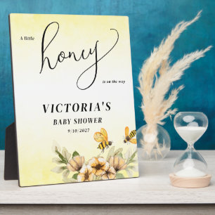 A little honey bee Baby Shower Welcome Sign Plaque