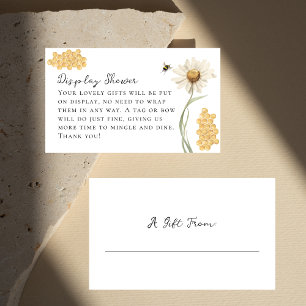 A Little Honey Bee Display No Wrap Baby Shower Enclosure Card