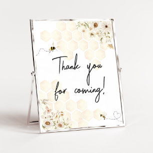 A Little Honey Bee Thank you for Coming Poster