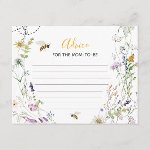 A Little Honey Bee Wildflower Advice For Mom Enclosure Card