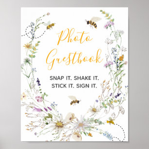 A Little Honey Bee Wildflower Photo Guestbook