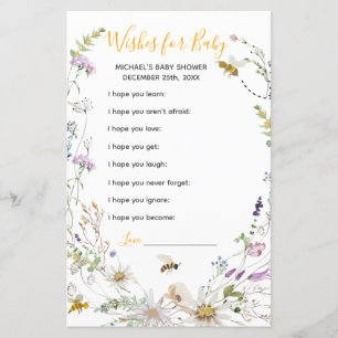 A Little Honey Bee Wildflower Wishes for Baby