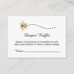 A little Honey Is On The Way Baby Shower Enclosure Card