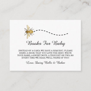 A little Honey Is On The Way Baby Shower Enclosure Card