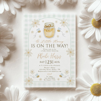 A Little Honey is on the Way Baby Shower  Invitation