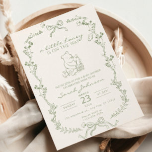 A Little Honey Is On The Way Baby Shower Invite
