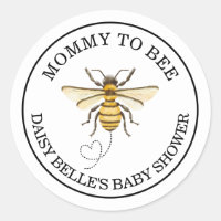 A little Honey Is On The Way Baby Shower Stickers