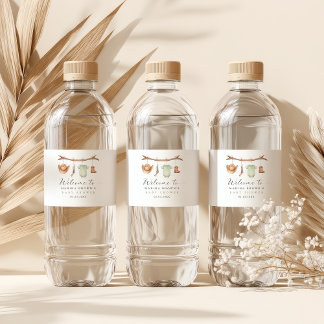 A little hunter is on the way bottle sticker