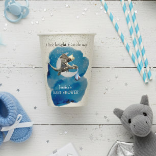 A Little Knight Dragon Baby Shower Paper Cups