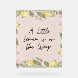 A Little Lemon Acrylic Sign