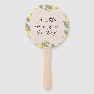 A Little Lemon Hand Fan