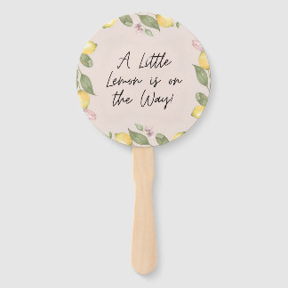 A Little Lemon Hand Fan
