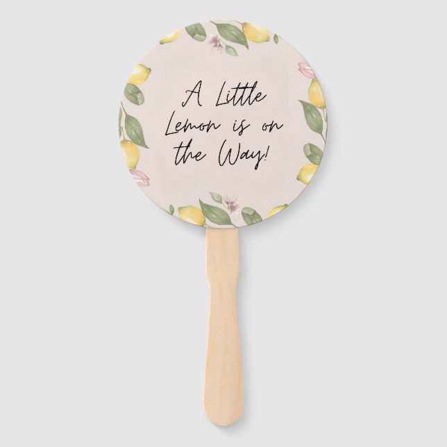 A Little Lemon Hand Fan (Front)