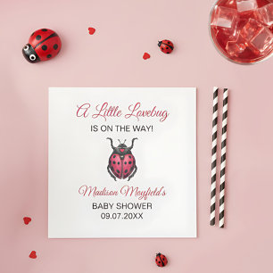 A Little Love Bug Is On The Way Ladybug Napkin