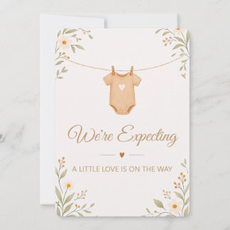 A Little Love Is On The Way - Pregnancy Announceme Invitation