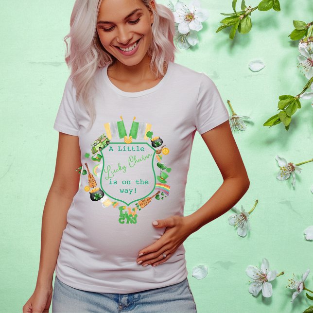 A Little Lucky charm  baby shower T-Shirt (A Little Lucky charm baby shower T-Shirt)