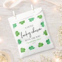 A Little Lucky Charm Green Clover Baby Shower