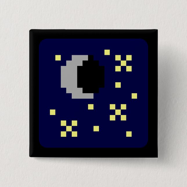 A Little Lunar 15 Cm Square Badge (Front)
