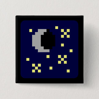 A Little Lunar 15 Cm Square Badge