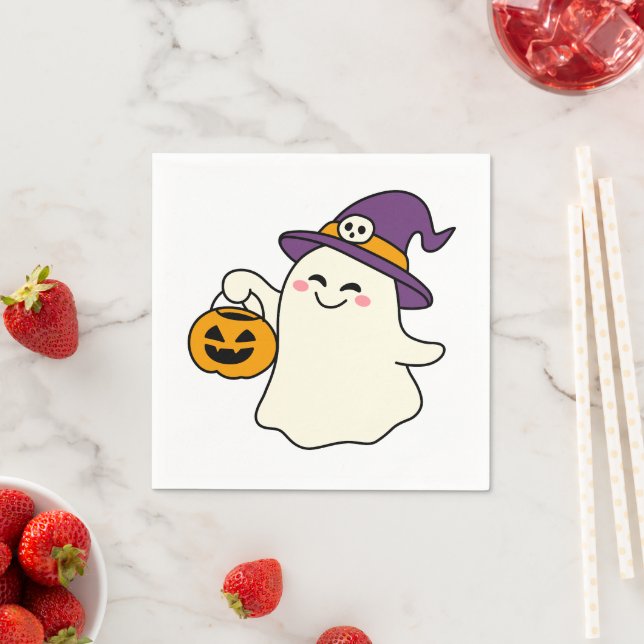 A Little Magic Makes Every Halloween More Memorabl Napkin (Insitu)