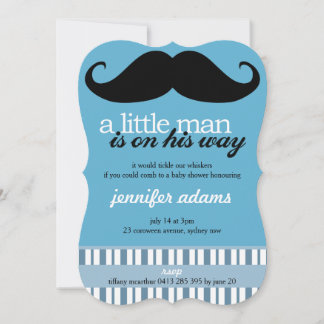 A Little Man Is On His Way Invitation