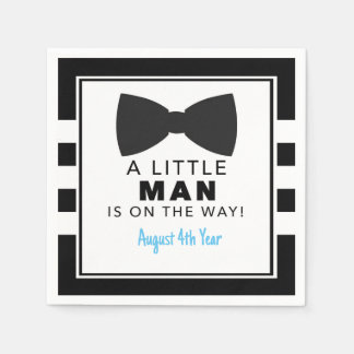 A Little Man is On The Way Baby Shower Napkins