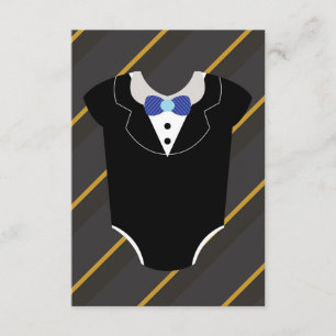 A little man tuxedo baby shower invitation card