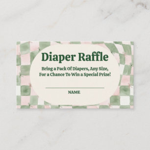 A Little Matcha Babe Matcha Diaper Raffle Enclosure Card