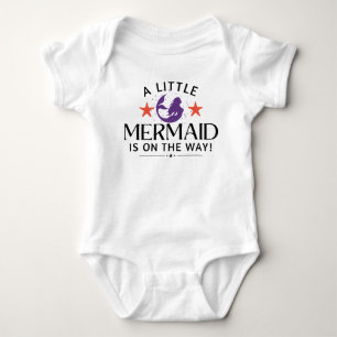 A Little Mermaid is on The Way Pregnancy Reveal Baby Bodysuit