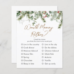 A Little Merry   Winter Baby Shower Custom Game