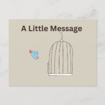 A Little Message Postcard