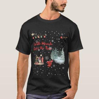 A Little Miracle Under the Tree Christmas Family S T-Shirt