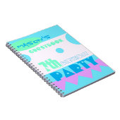 A Little Monster 7th Birthday Party Guestbook Notebook (Right Side)