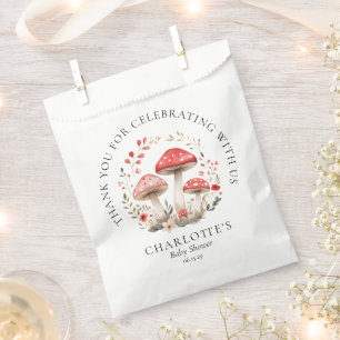 A Little Mushroom Wildflowers Baby Shower Favour Bags