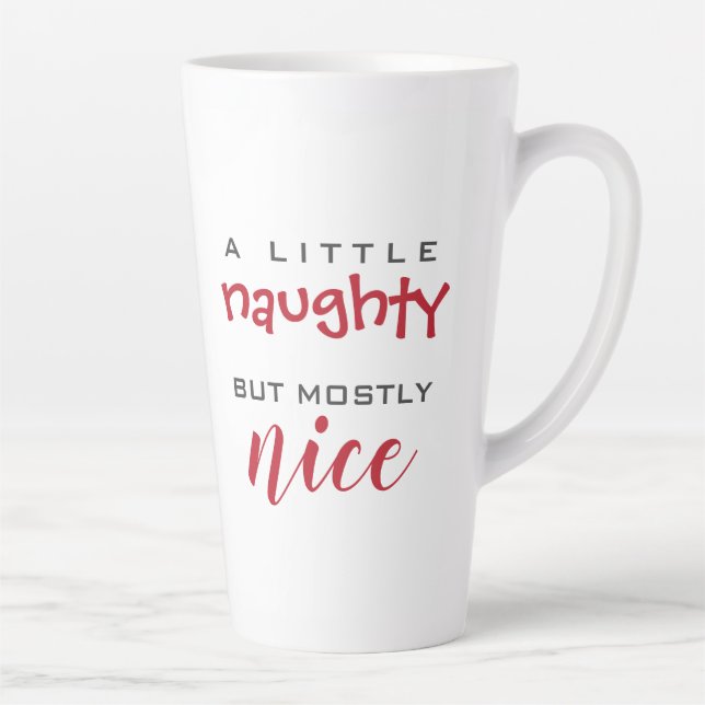 A little naughty mostly nice Christmas mug (Right)
