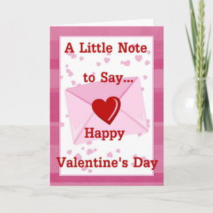 A Little Note to Say Happy Valentine's Day Card
