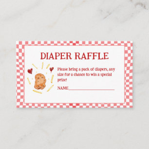 A Little Nugget on the Way Baby Shower  Enclosure Card