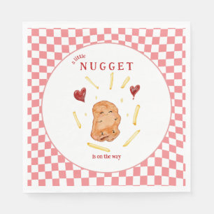 A Little Nugget on the Way Baby Shower Napkin