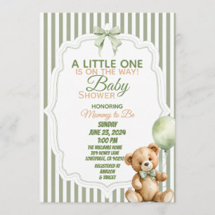 A Little One Is on the Way Baby Shower Invitation