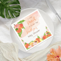 A Little Peach Is On Her Way Girl Baby Shower