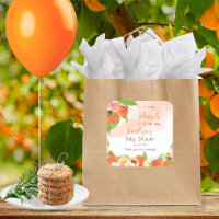 A Little Peach Is On Her Way Girl Baby Shower