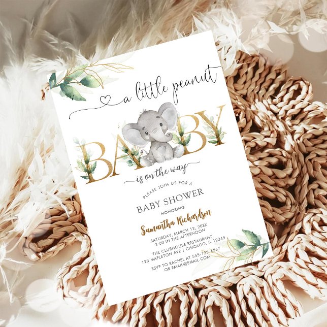 A Little Peanut Baby Shower Invitation (Creator Uploaded)